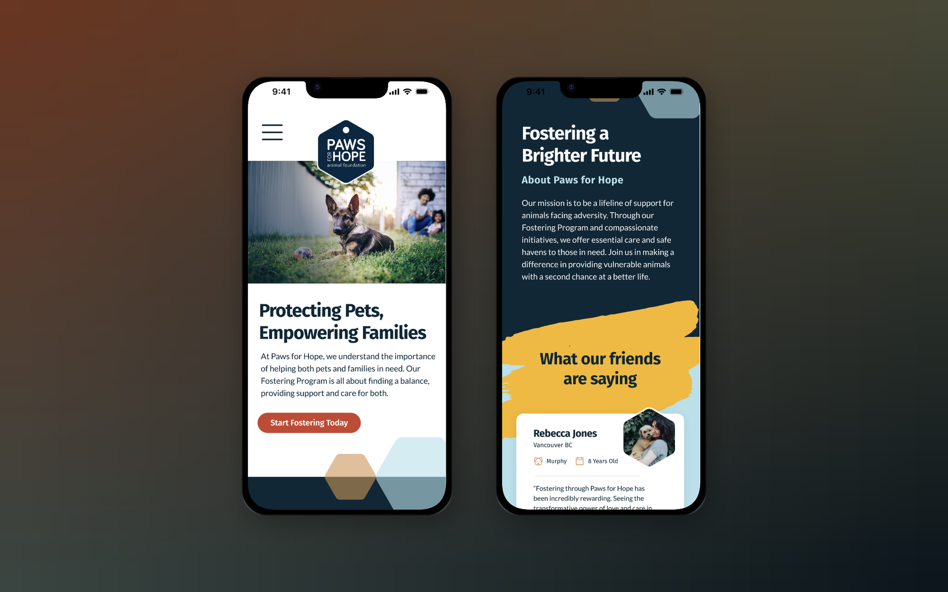 Paws for Hope - Website redesign for a nonprofit in BC, Canada