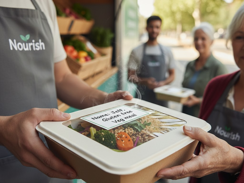Nourish - A low-tech food service for older adults